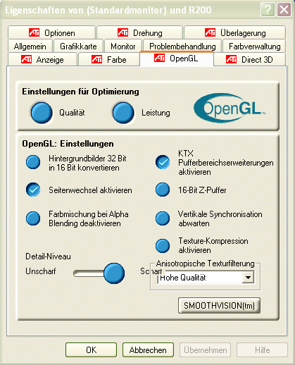 Treiber - OpenGL